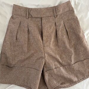 Elegant Brown Women's Shorts